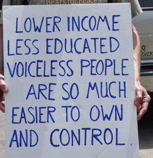 less educated