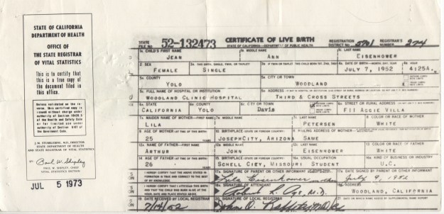Jean Ann Eisenhower birth certificate 1.jpeg